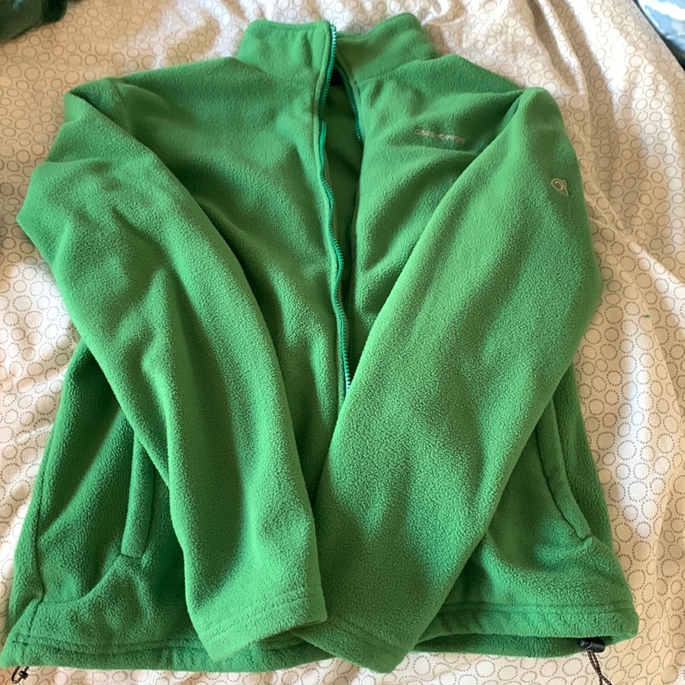 Green craghoppers zip up jacket